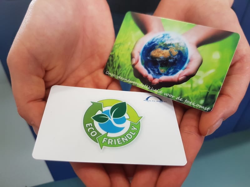 Milieuvriendelijke plastic kaarten